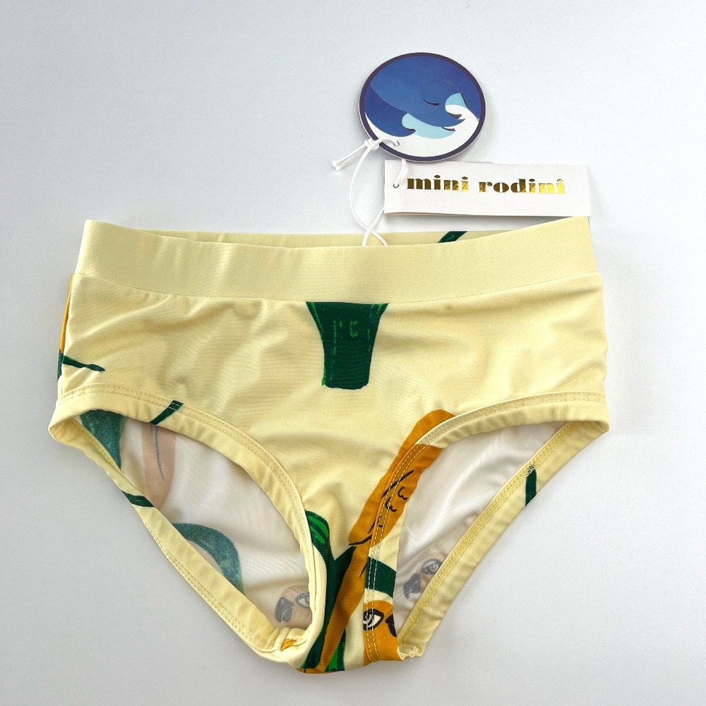 NWT Mini Rodini Parrot High Waisted Swimpants size 5-7Y